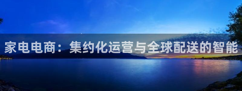 超凡国际二维码：家电电商：集约化运营